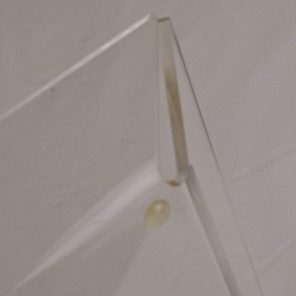 "Go Your Own Way" Clear Rectangular Acrylic Tray Gold Graphic Arrow NWOT - Picture 4 of 5